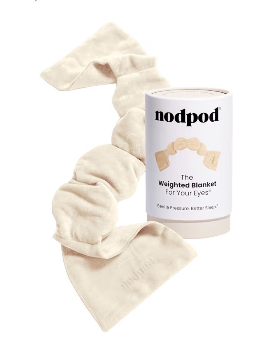 nodpod The Weighted Blanket For Your Eyes - Cream Eye Blanket